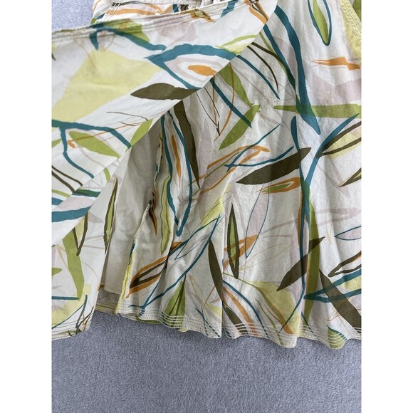 CAbi Women's A Line Skirt Lined Leaves Medium 100% Cotton Pockets Drawstring - Picture 7 of 11